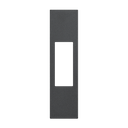 Лицев панел за единични розетки RJ45/LED лампа K4381/тонколони/RCA 1 мод. цвят Черен Living Now Bticino
