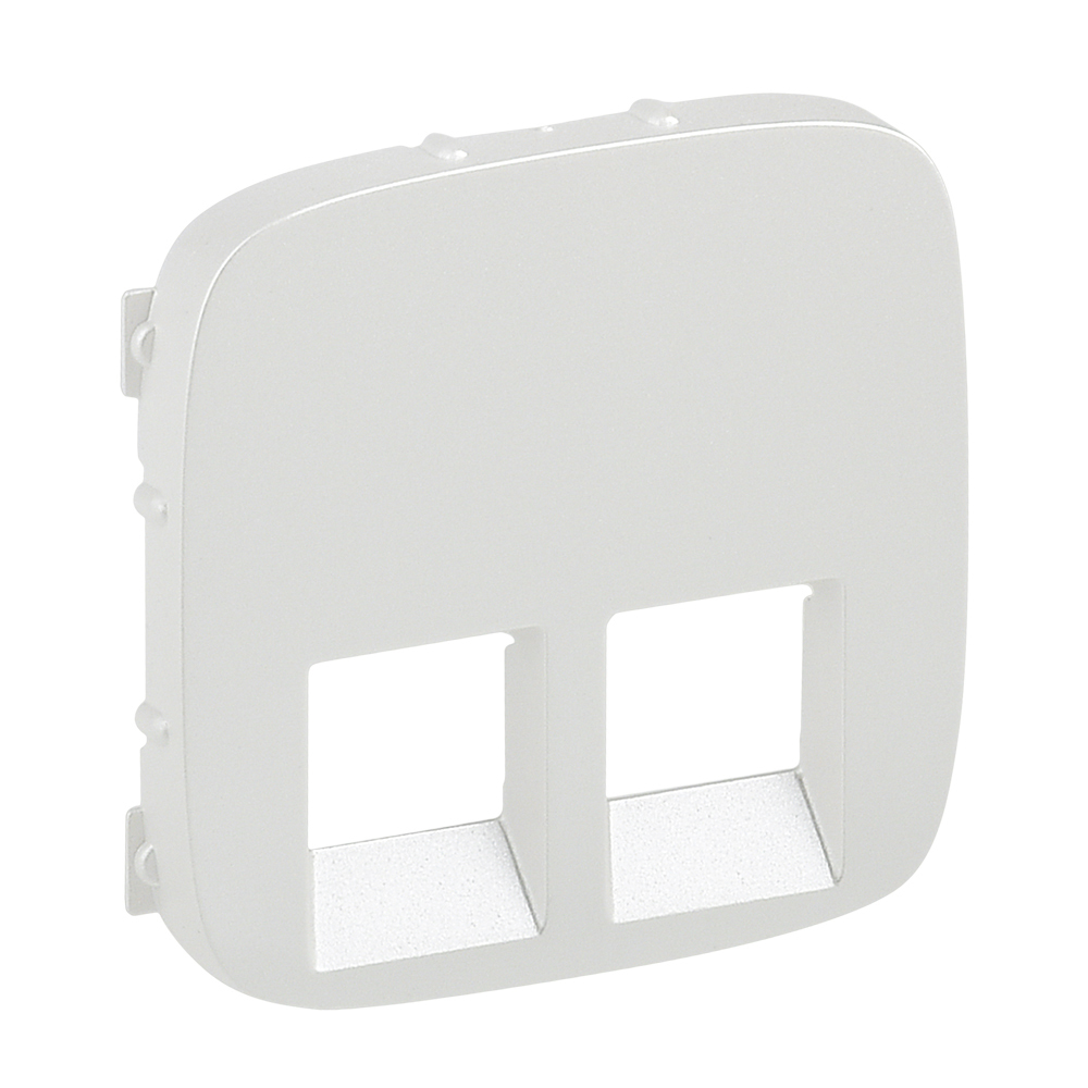 Лицев панел за двойна 2xRJ45/RJ11 розетка цвят Перла Valena Allure Legrand