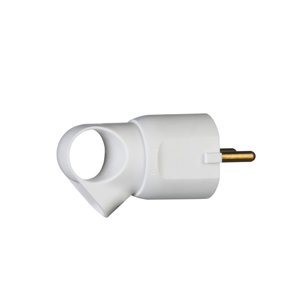 Щепсел бял 2P+Т 16A 250V с ринг Legrand