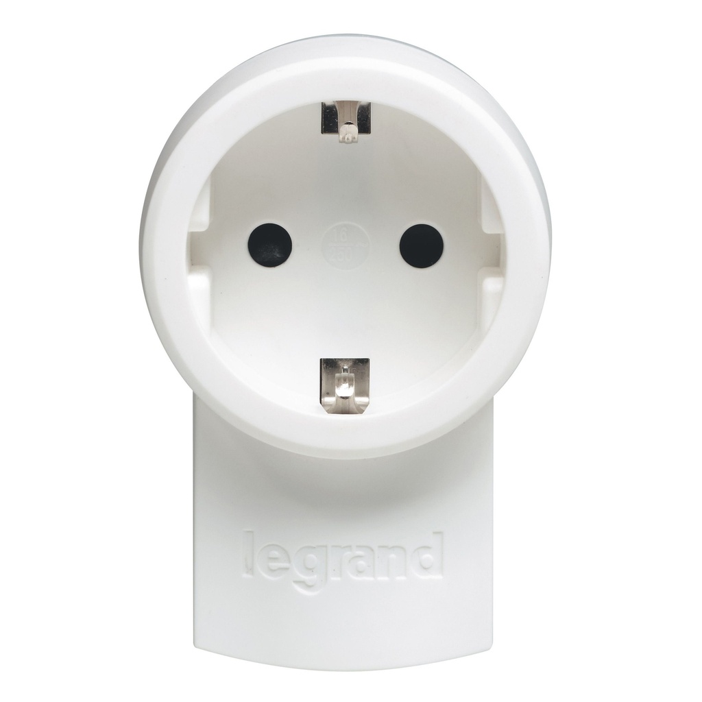 Щепсел с контакт шуко 2P+T 16A бял Legrand