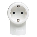 Щепсел с контакт шуко 2P+T 16A бял Legrand