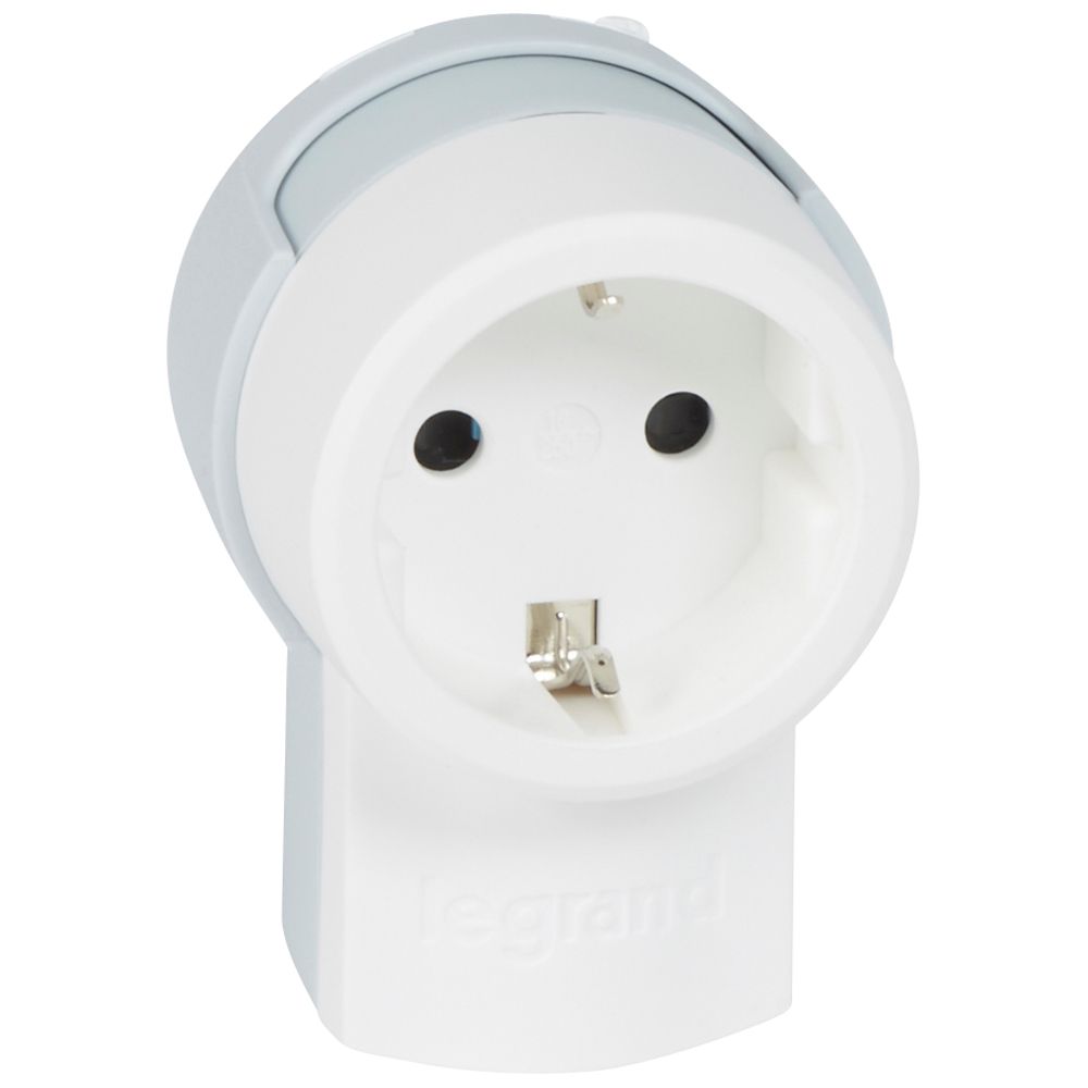 Разклонител БЯЛ 1x2P+E без кабел Standard Legrand