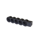 Разклонител ЧЕРЕН 5x2P+E без кабел Standard NEW Legrand
