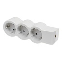 Разклонител БЯЛ 3x2P+E без кабел Standard NEW Legrand