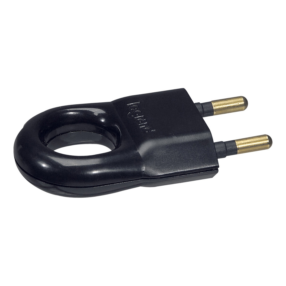 Щепсел черен 2P 6A 250V Legrand