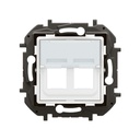 Адаптор за 2xRJ45 Keystone, бял, NIL