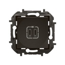 Розетка 2хUSB за зареждане тип C 3A 15W цвят Черен Niloe New Legrand