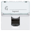 Розетка RJ11 2 мод. цвят бял Mosaic Legrand