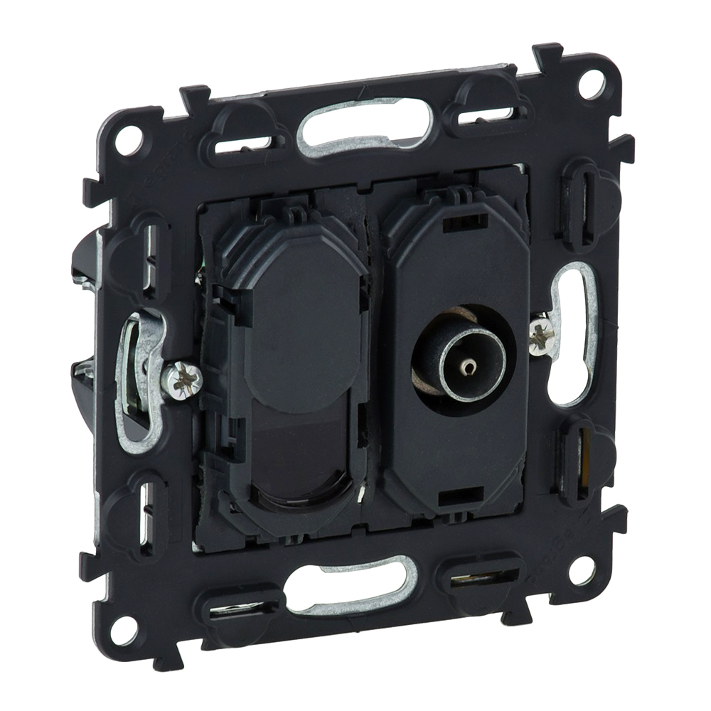 Розетка TV+RJ45 0-2400MHz cat.6 UTP (без лицев панел) Valena In Matic Legrand