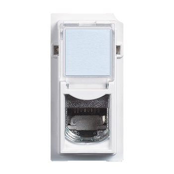 Розетка RJ45 cat.6 UTP конектор toolless IDC 1 мод. цвят Бял Living Now Bticino