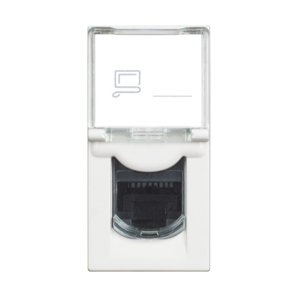 Розетка RJ45 cat.6 UTP 1 мод. цвят Бял /блистер/ Classia Bticino