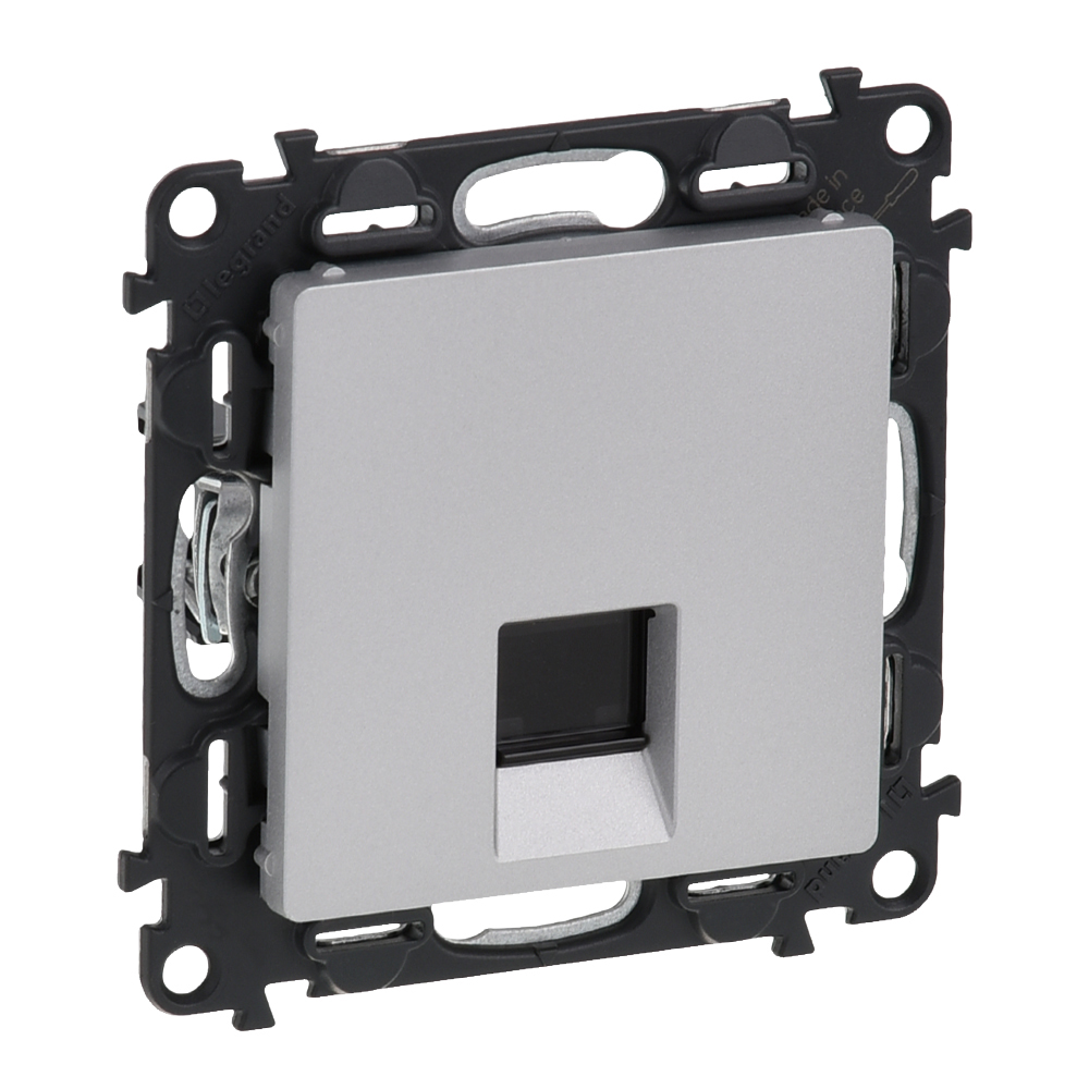 Розетка RJ45 cat.6 UTP цвят алуминий Valena Life Legrand