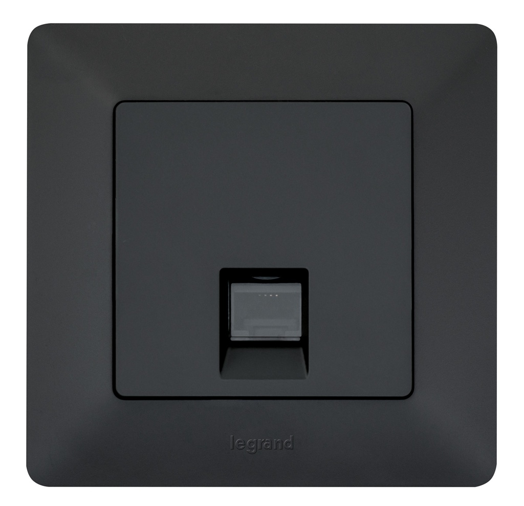 Розетка RJ45 cat.6 UTP цвят черен Valena Life Legrand