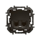 Розетка RJ11+RJ45 cat.6 UTP цвят Черен Niloe New Legrand