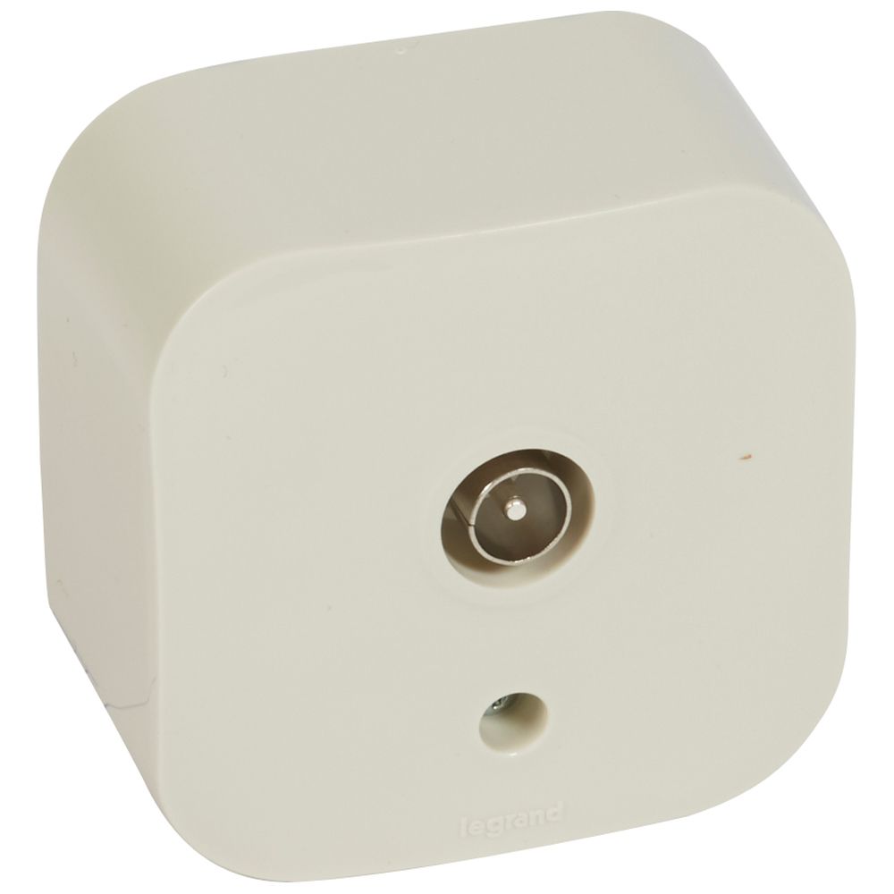 Pозетка TV тип коаксиал IP21 открит монтаж цвят Крем Forix Legrand