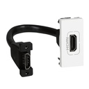 Розетка HDMI 1 мод. с кабел 15см. цвят бял Mosaic Legrand