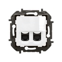 Розетка 2xRJ45 cat.6 UTP цвят Бял Niloe New Legrand