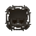 Розетка 2xRJ45 cat.6 UTP цвят Черен Niloe New Legrand