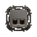 Розетка 2xRJ45 cat.6 UTP цвят Сив Niloe New Legrand