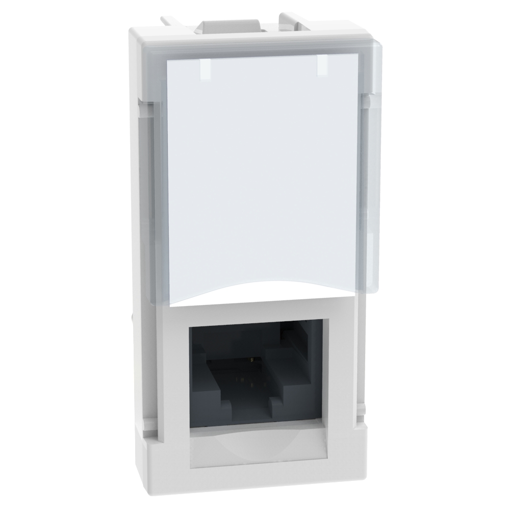 Розетка RJ45 cat.6 UTP 1 мод. цвят Бял Light Now Bticino