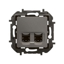 Розетка 2xRJ45 cat.6 FTP цвят Сив Niloe New Legrand