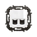 Розетка 2xRJ45 cat.6A STP цвят Бял Niloe New Legrand