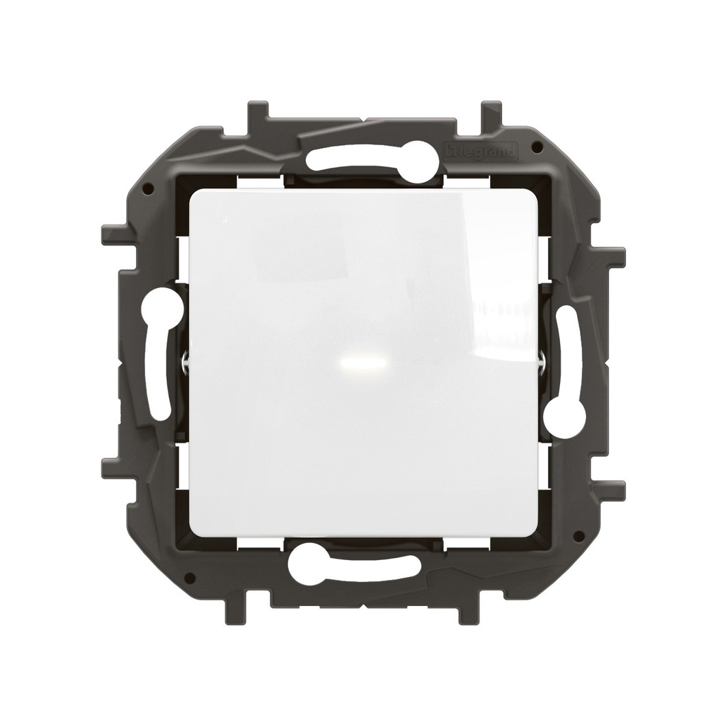 Димер бутонен R=5-150W LED=1-150VA, изисква неутрала, цвят Бял Niloe New Legrand