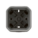 Кутия с 2х гумени мембрани за открит монтаж цвят Сив IP55 Plexo New Legrand