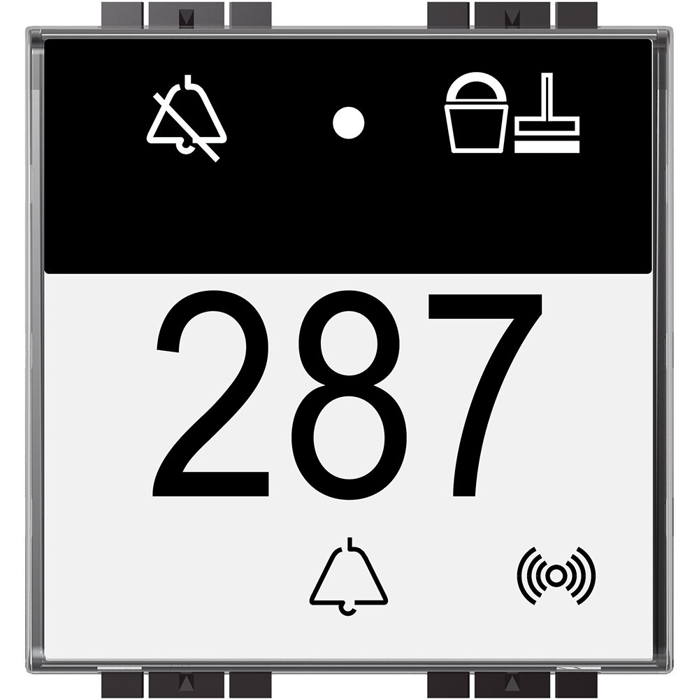 Светлинен индикатор почисти/не безпокой с RFID 2 мод. LL My Home Bticino