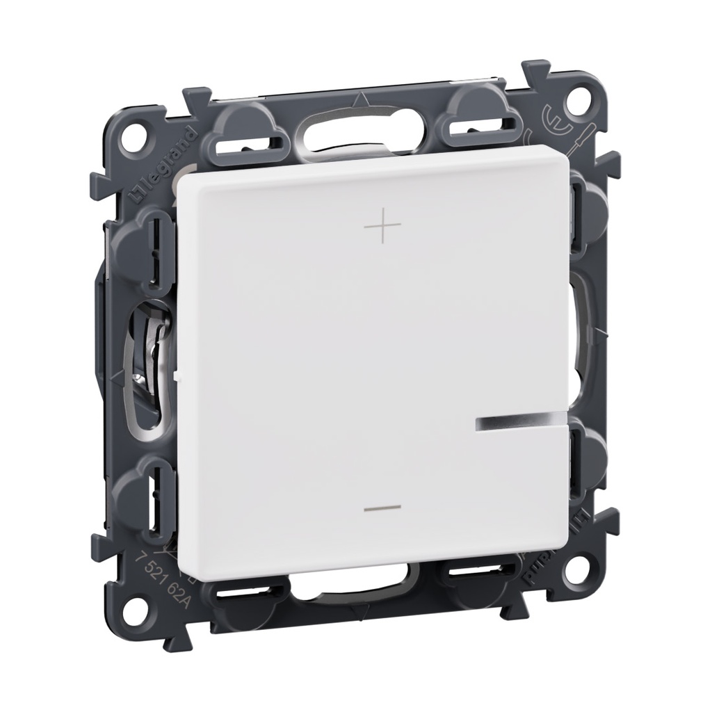 Димер бутонен R=3-400W L=3-400VA LED=3-125VA цвят бял Valena Life Legrand