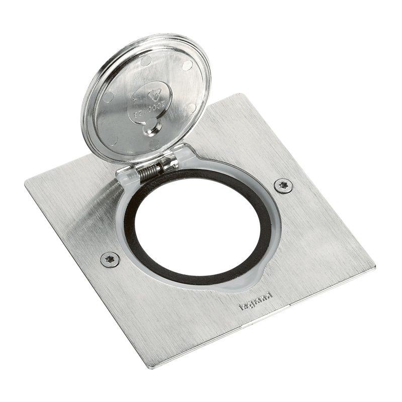 Метална основа Inox квадратна IP44/IK08 Legrand