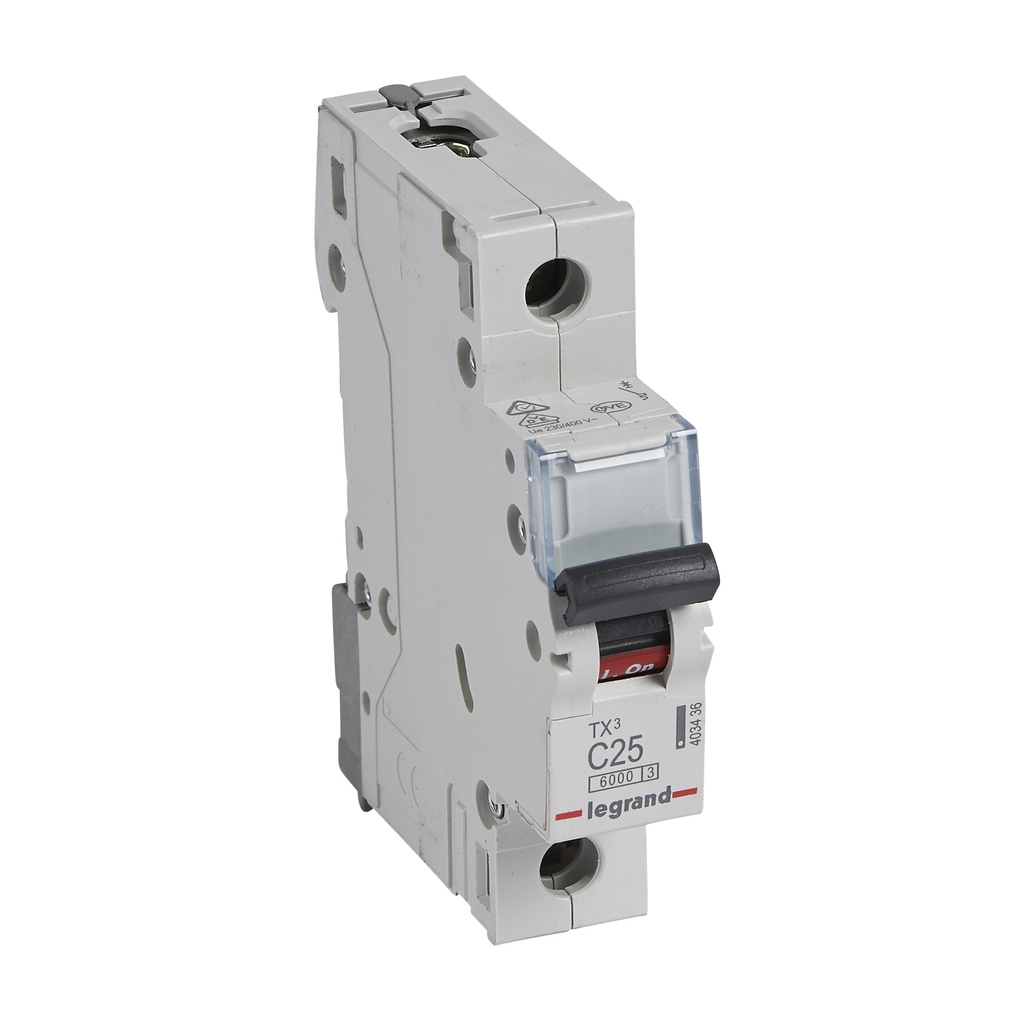 Автоматичен прекъсвач TX3 1P 25A крива С 6kA Legrand
