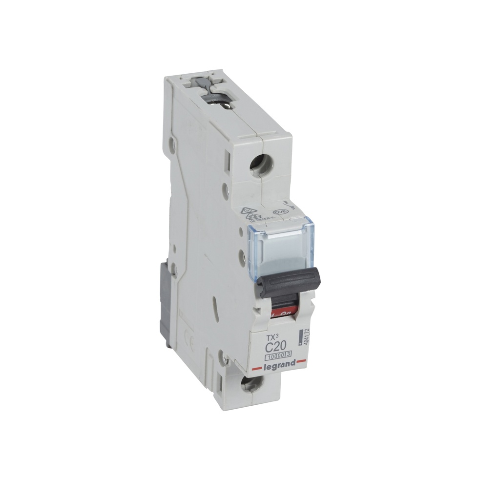 Автоматичен прекъсвач TX3 1P 20A крива С 10kA Legrand