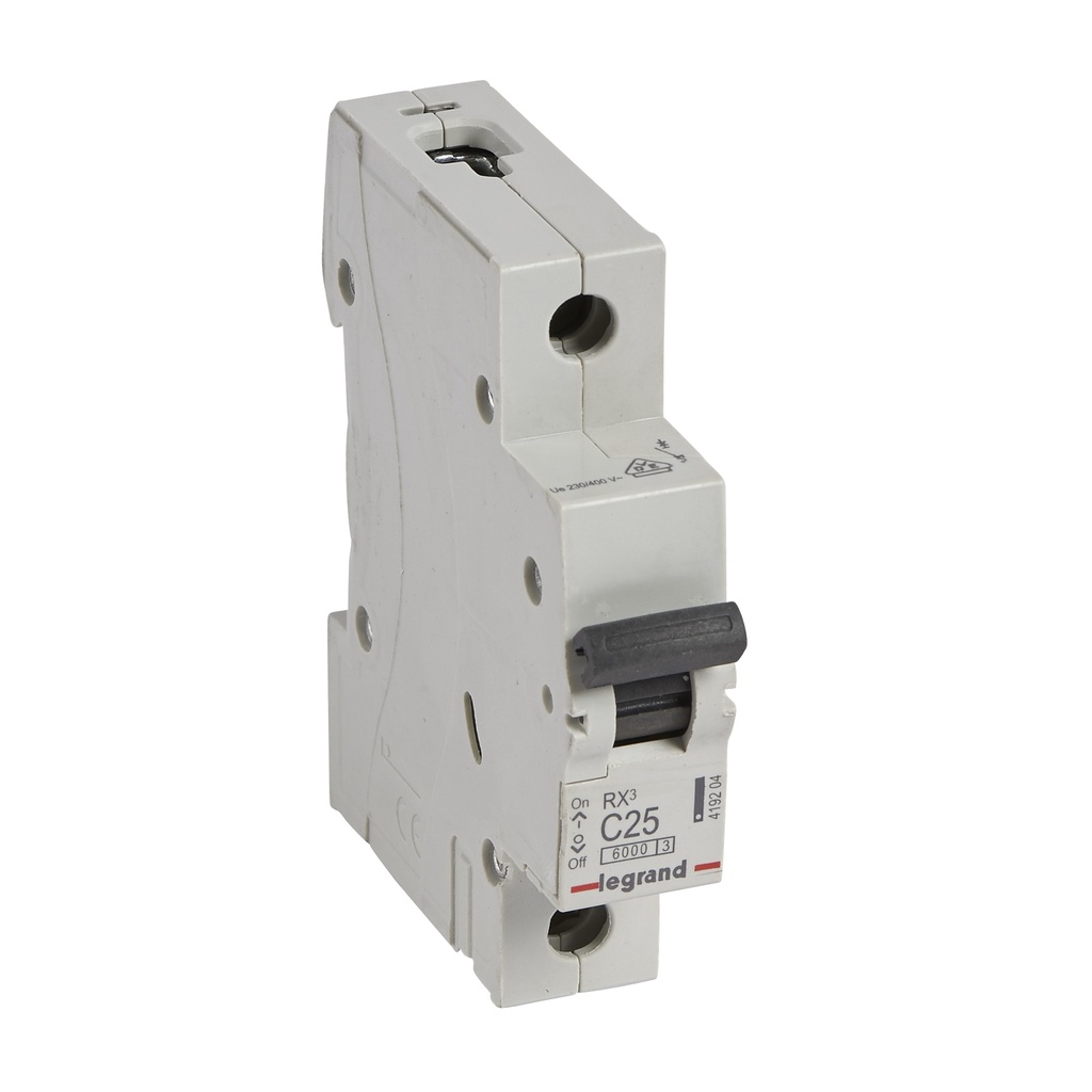 Автоматичен прекъсвач RX3 1P 25A крива С 6kA Legrand