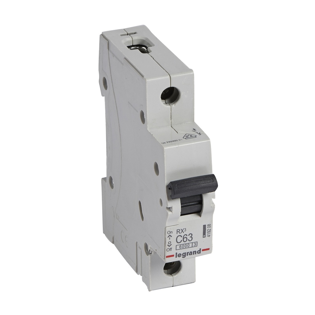 Автоматичен прекъсвач RX3 1P 63A крива С 6kA Legrand