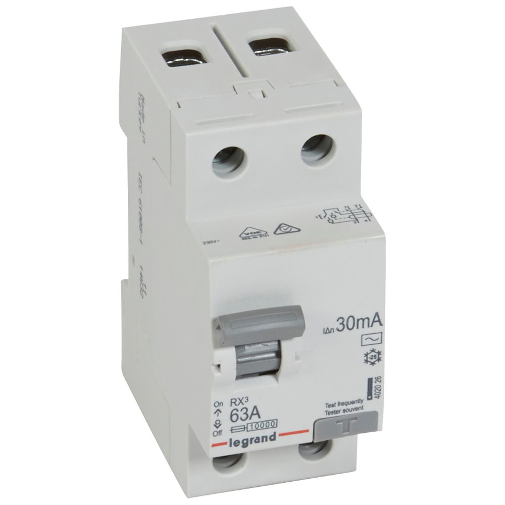 ДТЗ 2P 63A 30mА серия RX3 ID тип AC Legrand