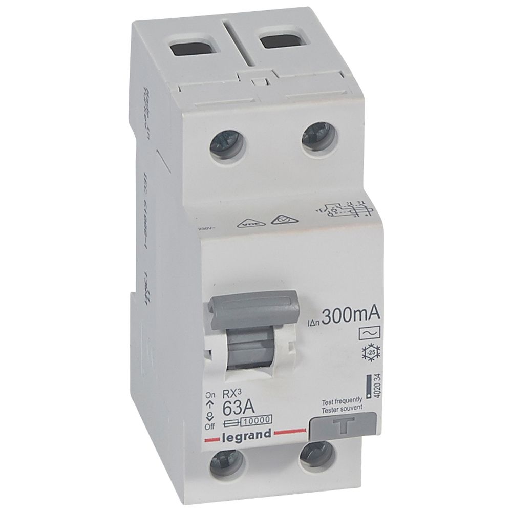 ДТЗ 2P 63A 300mА серия RX3 ID тип AC Legrand