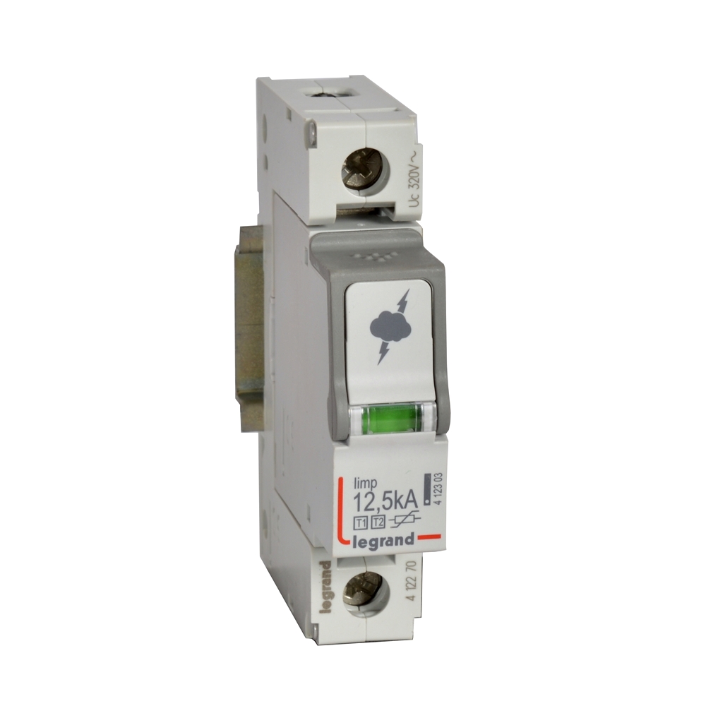 Катоден отводител тип 1+2 SPD 12.5kA 320V 1P с индикация Legrand