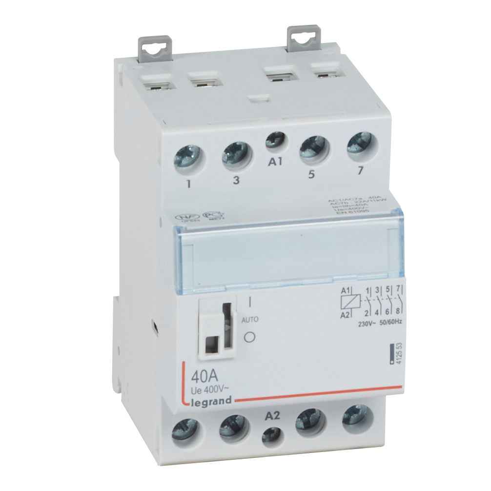 Модулен контактор с ръкохватка CX3, 40A 4NO 220V 3 модула Legrand