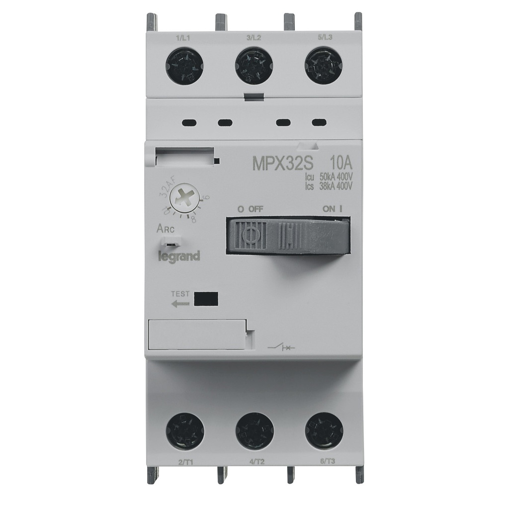 Моторна защита MPX3-32S 4kW TM 6-10A 50kA Legrand