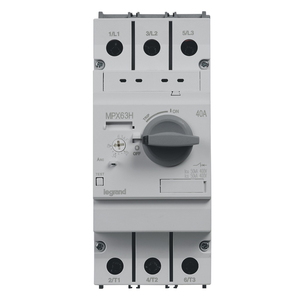 Моторна защита MPX3-63H 18.5kW TM 28-40A 50kA Legrand