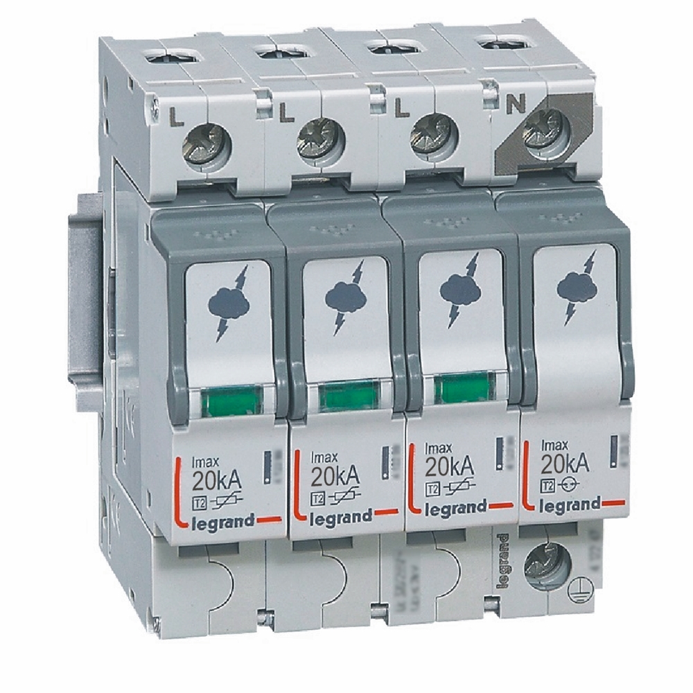 Катоден отводител тип 2 SPD 20kA 320V 3P+N R Legrand