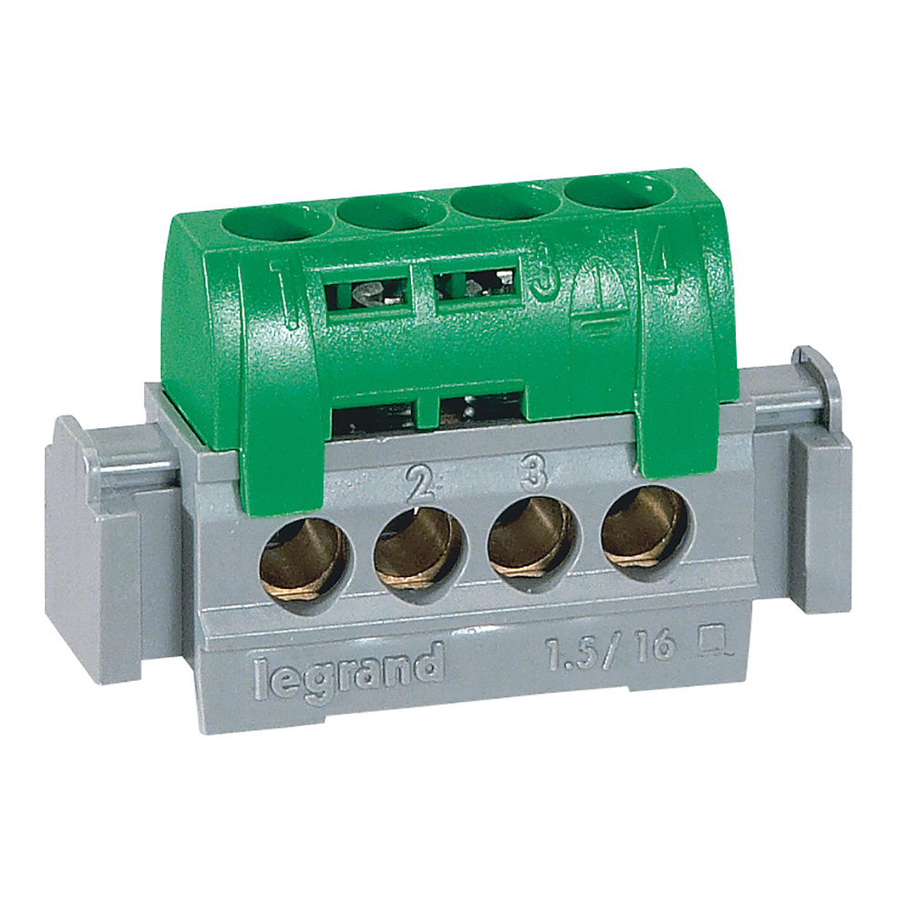 Клема изолирана ЗЕЛЕНА 4х16mm2 76A Legrand
