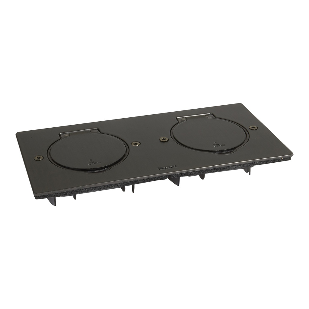 Метална основа Brown steel двойна правоъгълна IP44/IK08 Legrand
