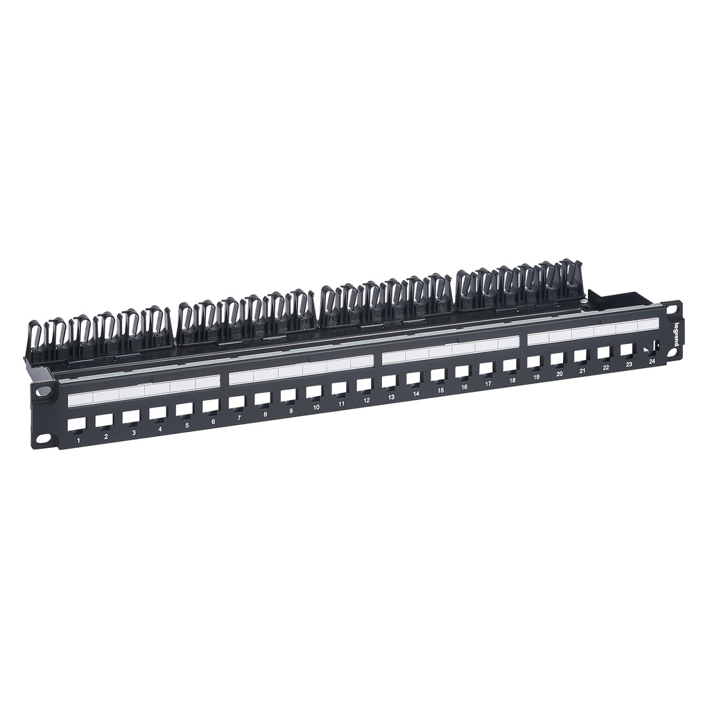LG-632850, 19"пач пан.празен 24xRJ45, 1U, черен