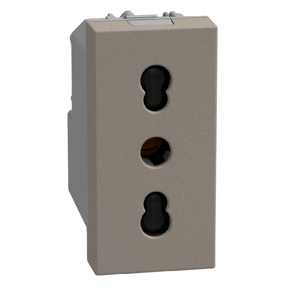 Конт IT 2P+Е,16A д.з. 1 мод. Камък LTN