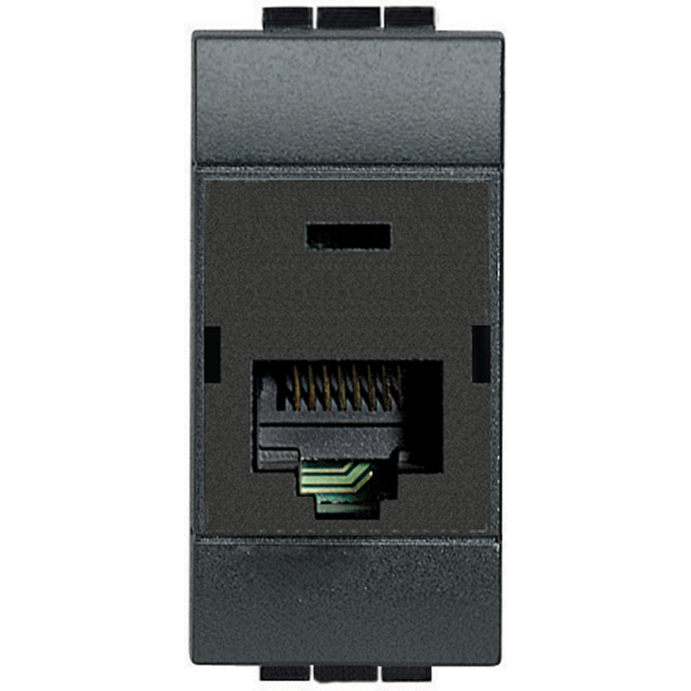 Розетка RJ45 cat.6 STP 1 модул цвят Антрацит LL Bticino