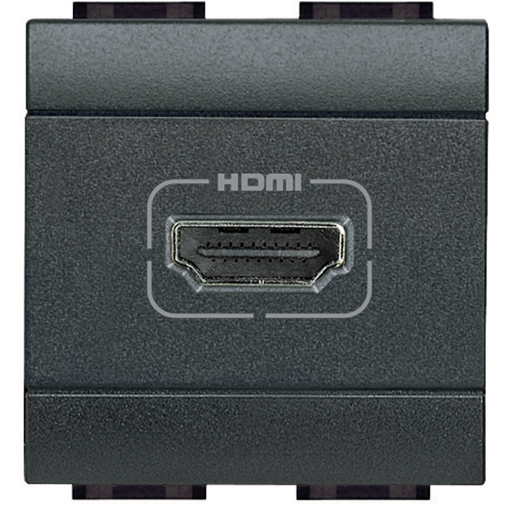 Розетка HDMI с кабел 15см 2 модула цвят Антрацит LL Bticino