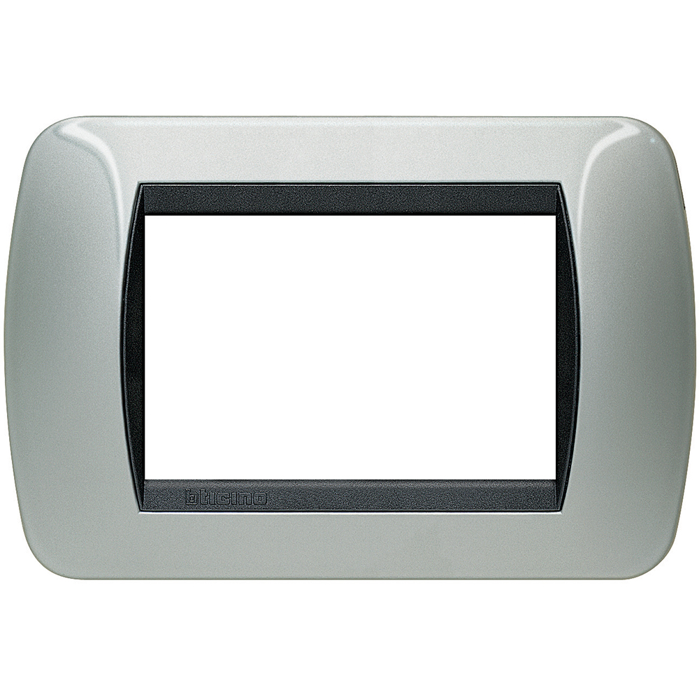 Рамка 3 модула Light aluminium LL International Bticino