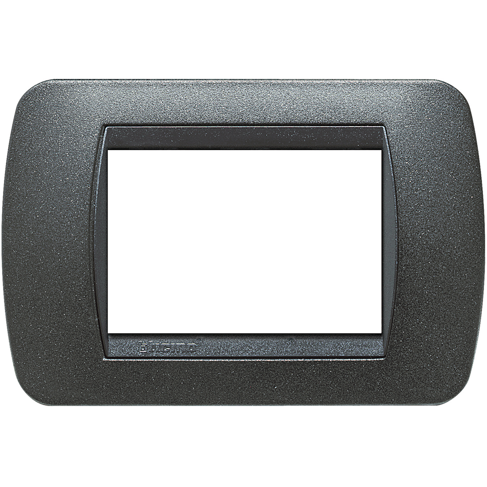 Рамка 3 модула Black Graphite LL International Bticino